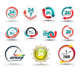 24小时图标
