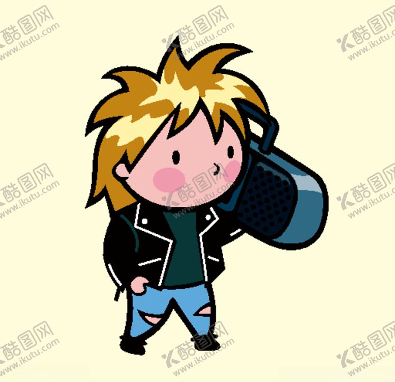 编号：74435210190322175087【酷图网】源文件下载-摇滚男孩