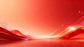 红色动感线条背景画面