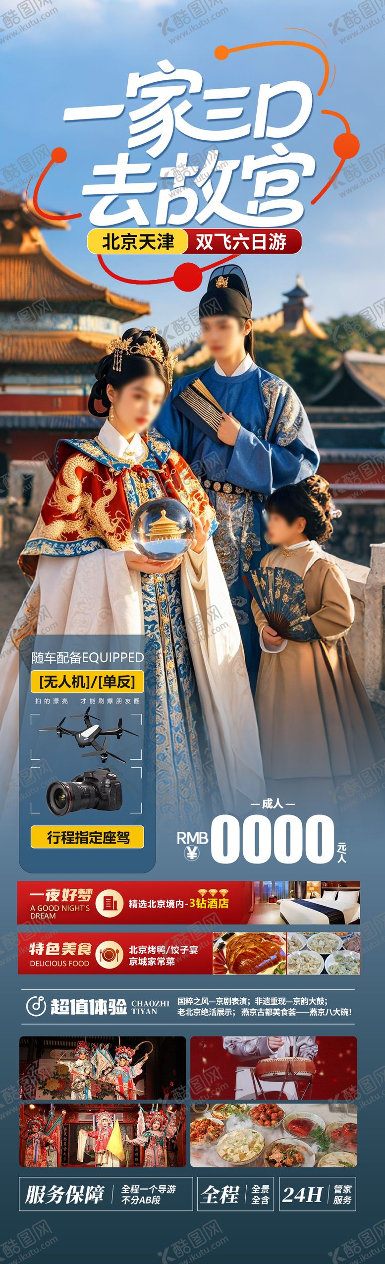 编号：56089006150014053157【酷图网】源文件下载-一家三口去故宫
