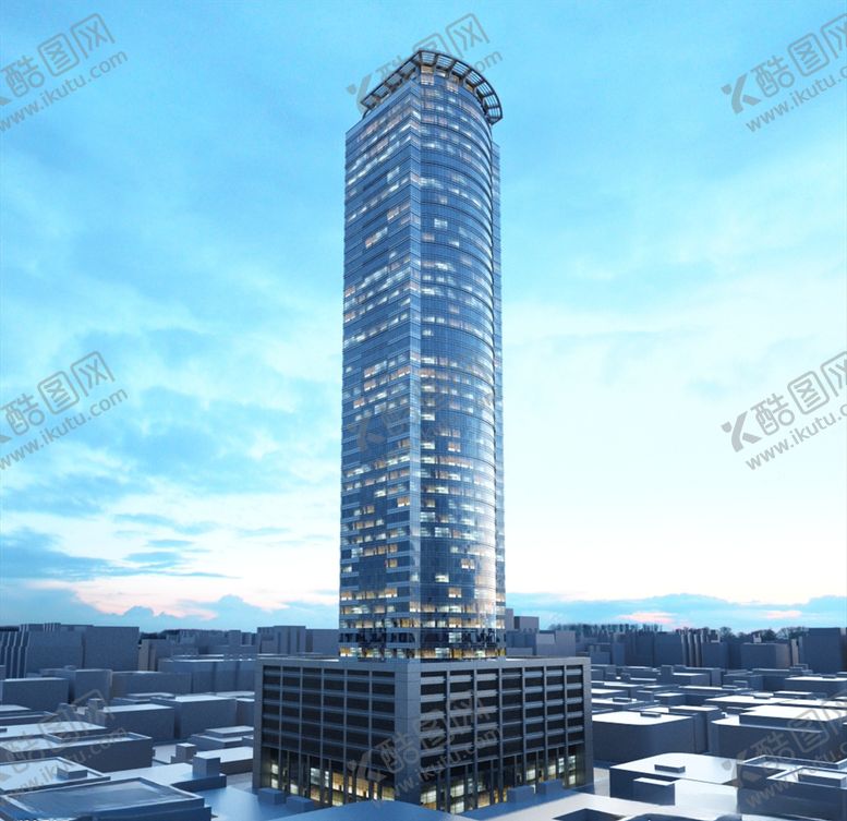 编号：34264903190447508984【酷图网】源文件下载-C4D模型大夏大楼建筑摩天大夏