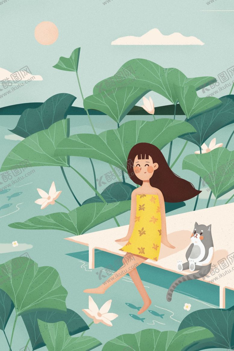 编号：40536210130515073046【酷图网】源文件下载-夏至插画