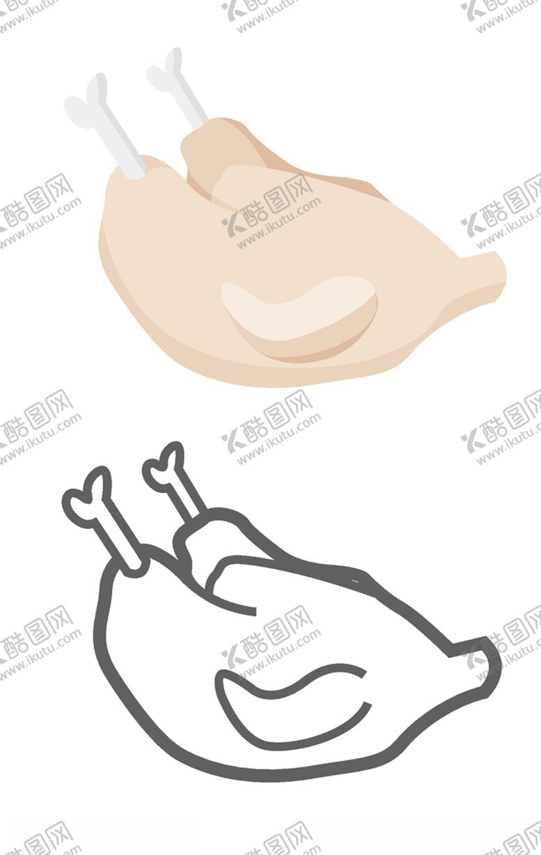 编号：12656606281441575195【酷图网】源文件下载-手绘肉制品