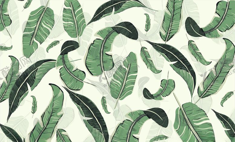 编号：88724209261009504152【酷图网】源文件下载-树叶背景