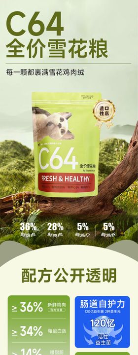 猫粮冻干详情页