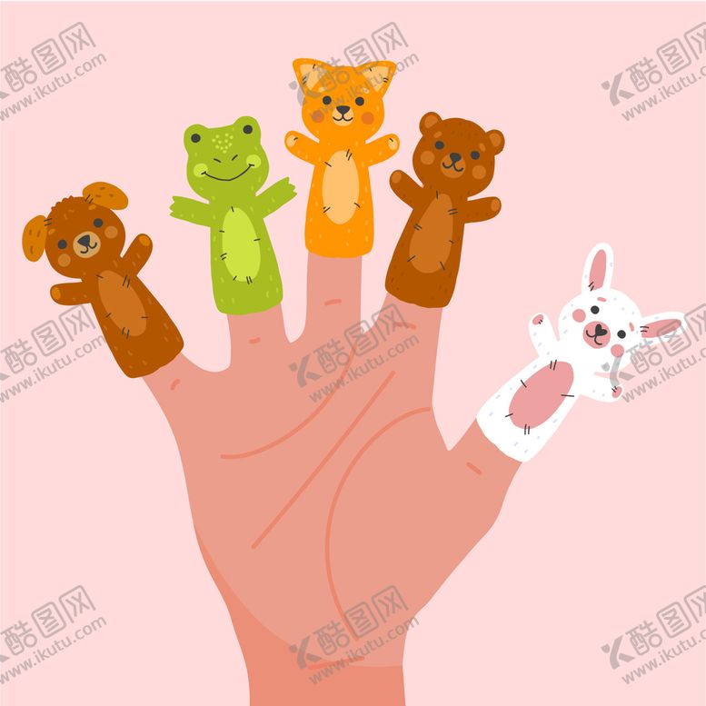 编号：06158709142306092619【酷图网】源文件下载-手指玩偶 