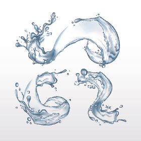 水滴水花波浪