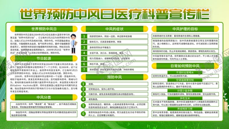 编号：27353705020407364295【酷图网】源文件下载-世界预防中风日