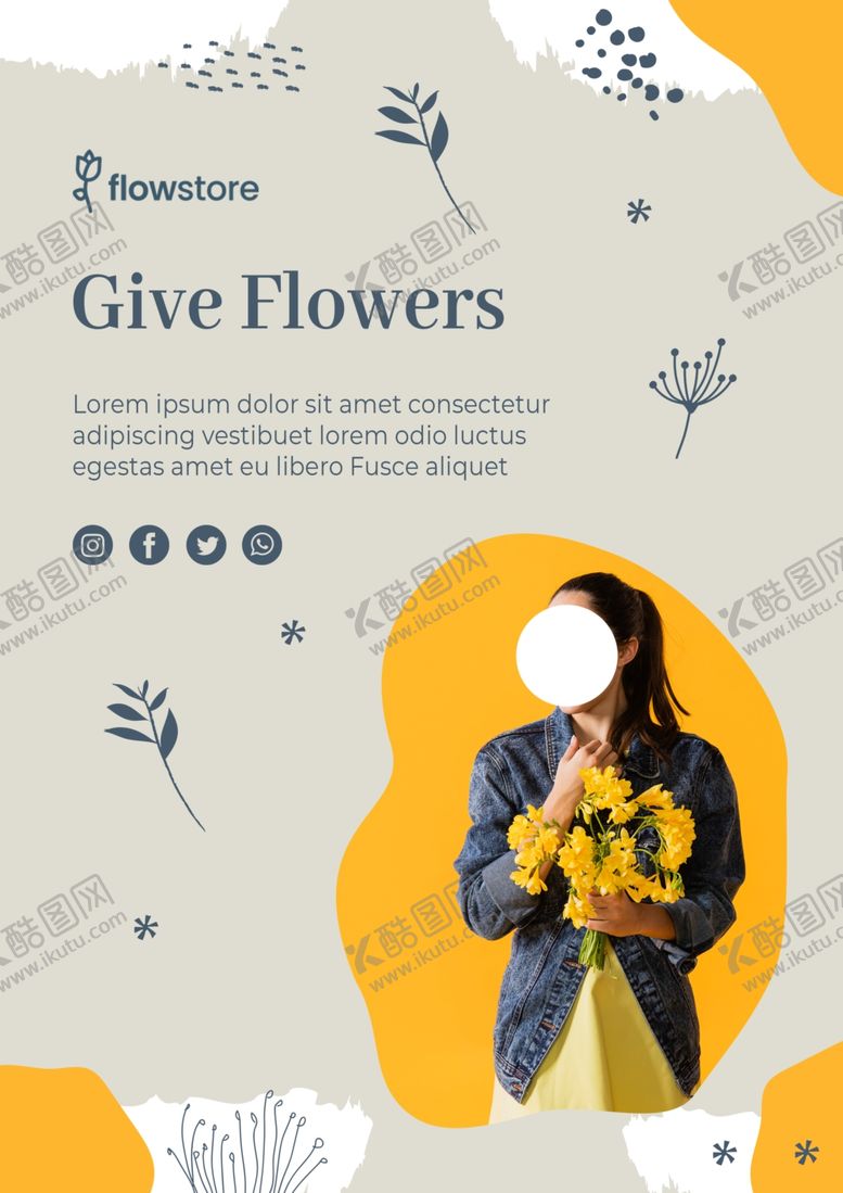 编号：25094709211449018415【酷图网】源文件下载-花店海报