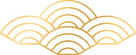中国风祥云图案花纹底纹PNG波浪手绘彩