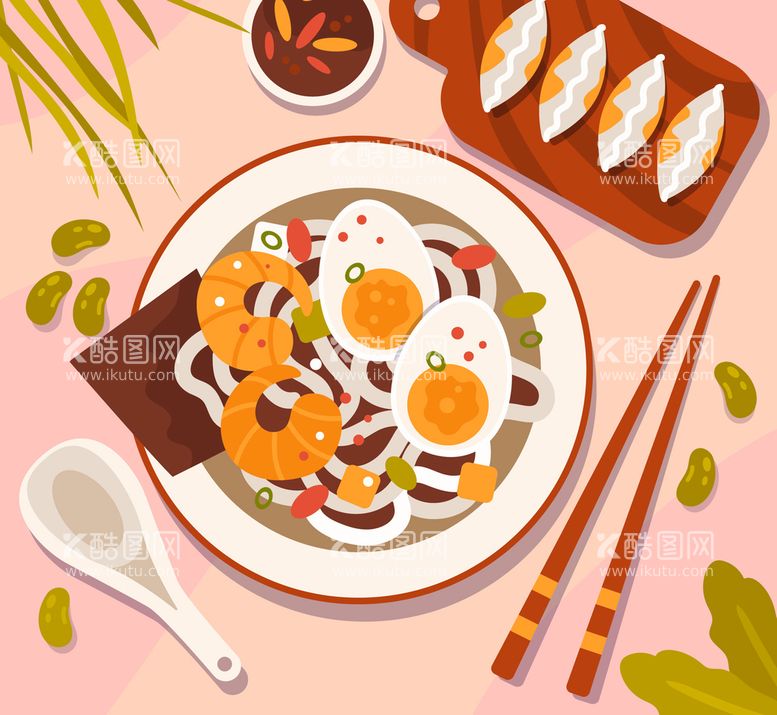 编号：58342610051133008967【酷图网】源文件下载-食物插画 