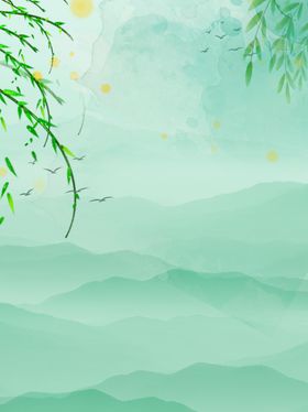 春天海报绿色素材春天素材