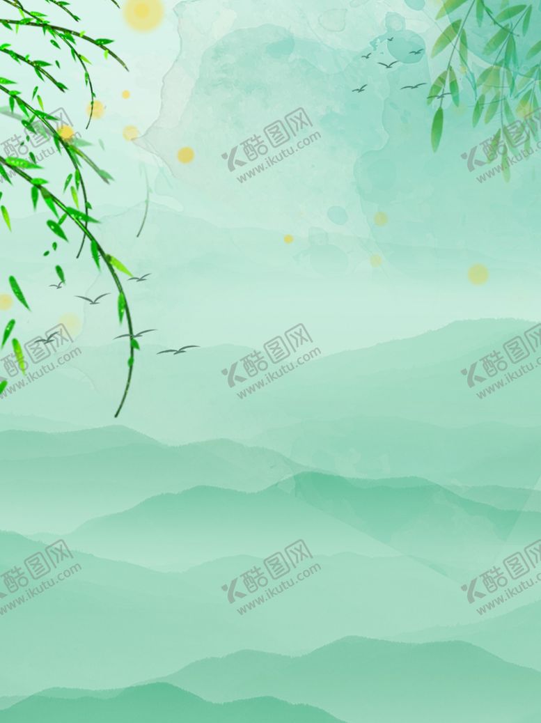 编号：99501406301637436636【酷图网】源文件下载-春天海报绿色素材春天素材