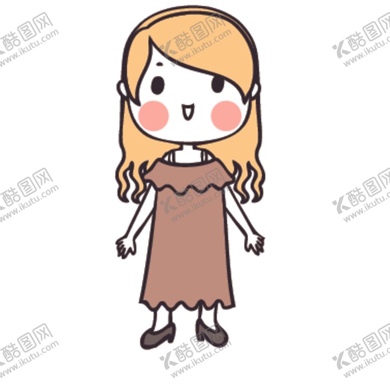 编号：88655010031728408066【酷图网】源文件下载-可爱人物形象插画