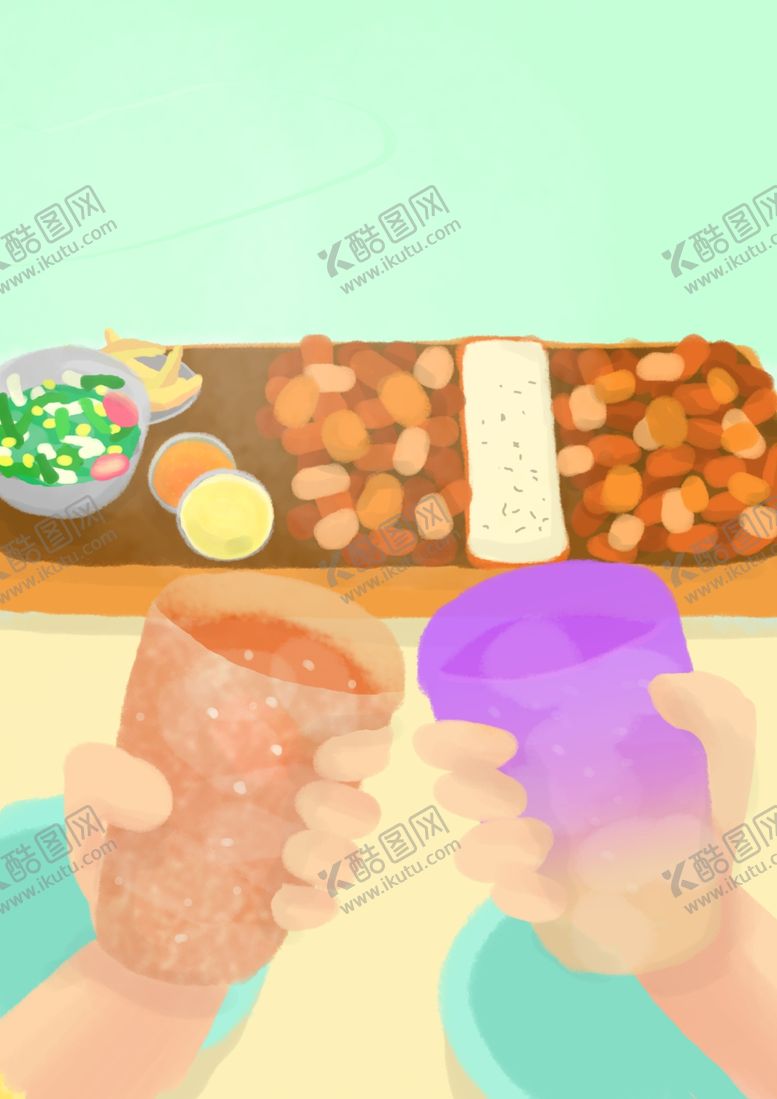 编号：81381609250624355529【酷图网】源文件下载-闺蜜约会插画