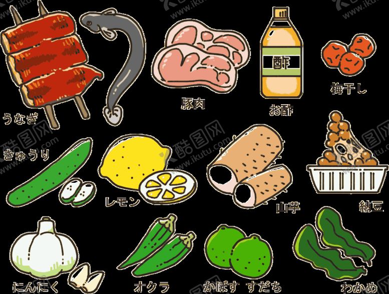 编号：55319407032125369249【酷图网】源文件下载-多样食材展示