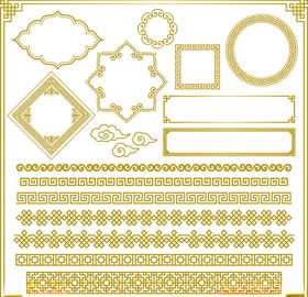 矢量花边底纹