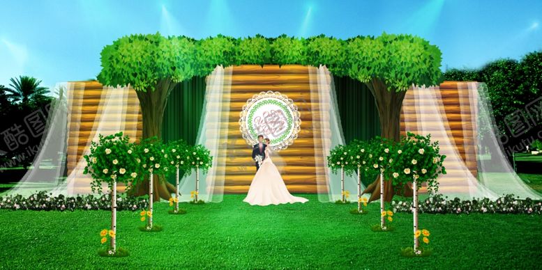 编号：19437509200905376612【酷图网】源文件下载-森系简约婚礼