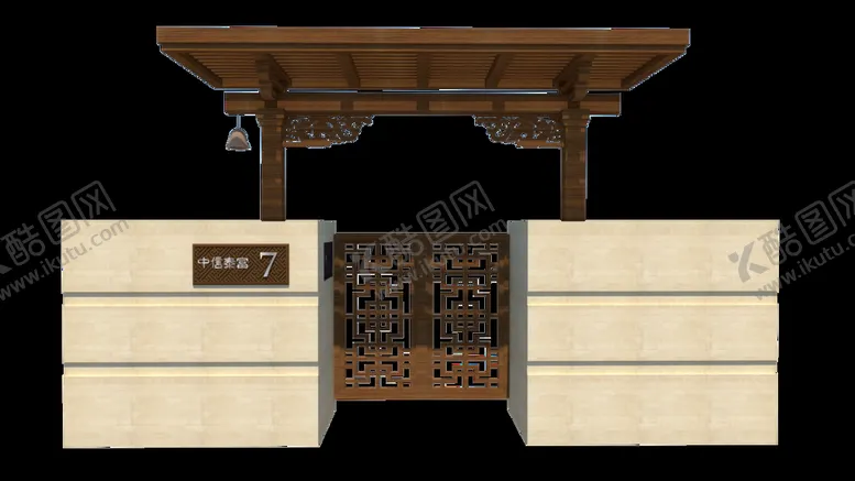 编号：62280710181230114724【酷图网】源文件下载-别墅门场景