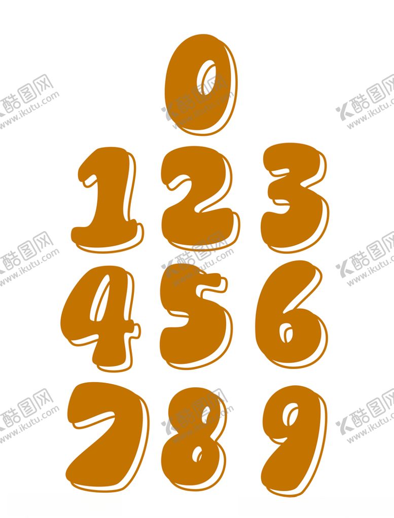 编号：36849707030005235395【酷图网】源文件下载-手写阿拉伯数字