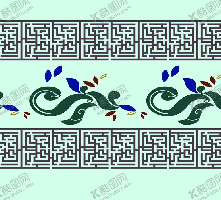 编号：98160509211900475312【酷图网】源文件下载-中国风花纹边框