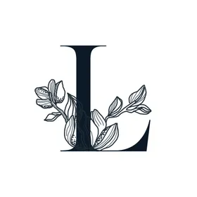 花叶英文字母设计