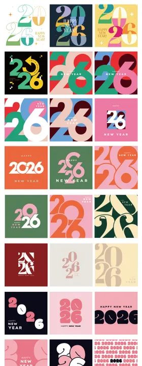 2026标题数字合集设计