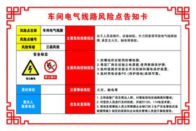 车间电气线路风险点告知