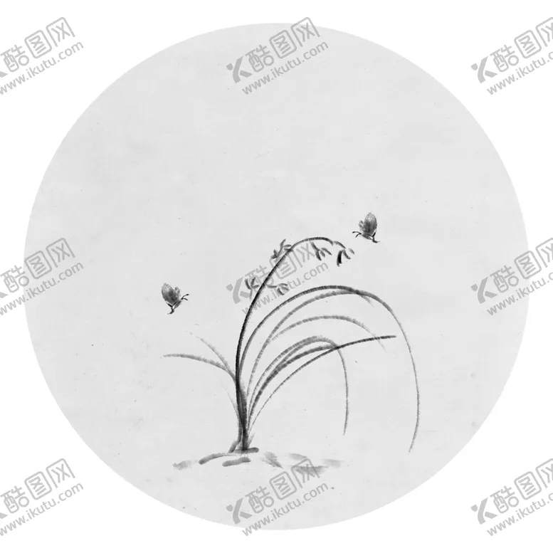 编号：29816812091515273261【酷图网】源文件下载-水墨兰花PNG  
