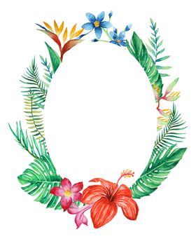 清新水彩植物花朵插画