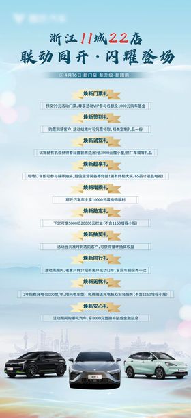 汽车政策海报