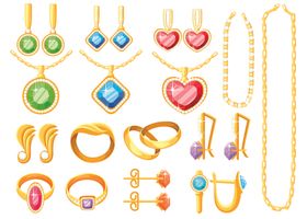 矢量珠宝首饰