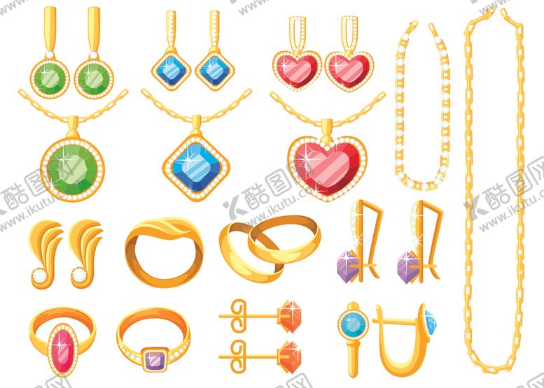 编号：19775210050758024373【酷图网】源文件下载-矢量珠宝首饰