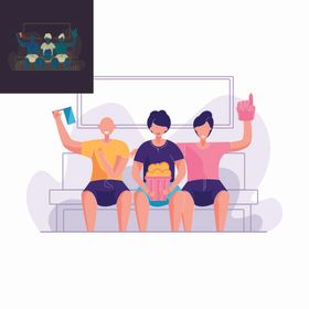 卡通人物收快递AI矢量25D