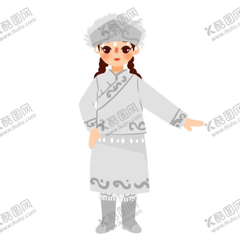 编号：26734901271257404277【酷图网】源文件下载-民族人物手绘
