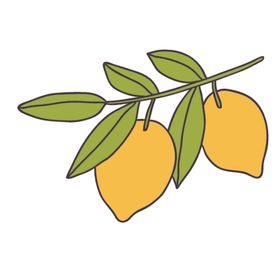 夏日柠檬冷饮插画