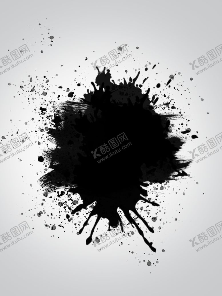 编号：19760205150119118265【酷图网】源文件下载-水墨素材毛笔画素材墨迹素材