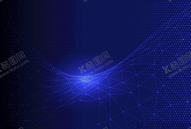 编号：14408810281215083984【酷图网】源文件下载-蓝色梦幻线条科技渐变背景