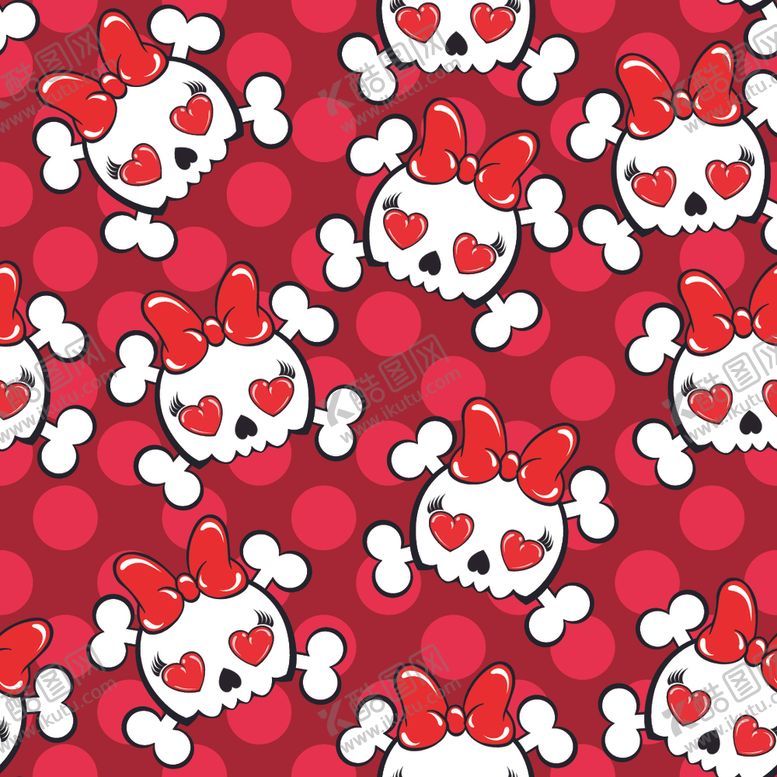 编号：47703506232206193014【酷图网】源文件下载-骷髅爱心