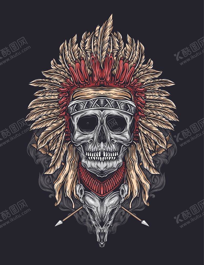 编号：70486810021145281462【酷图网】源文件下载-骷髅创意头像