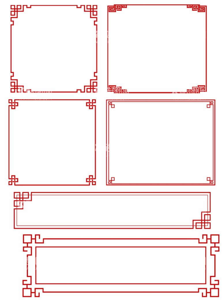 编号：90707311271100567357【酷图网】源文件下载-中国古风新年节日边框