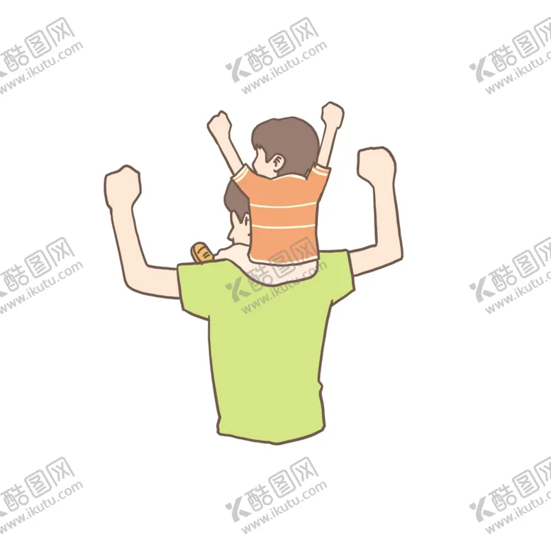 编号：44555506302135372107【酷图网】源文件下载-父亲节插画