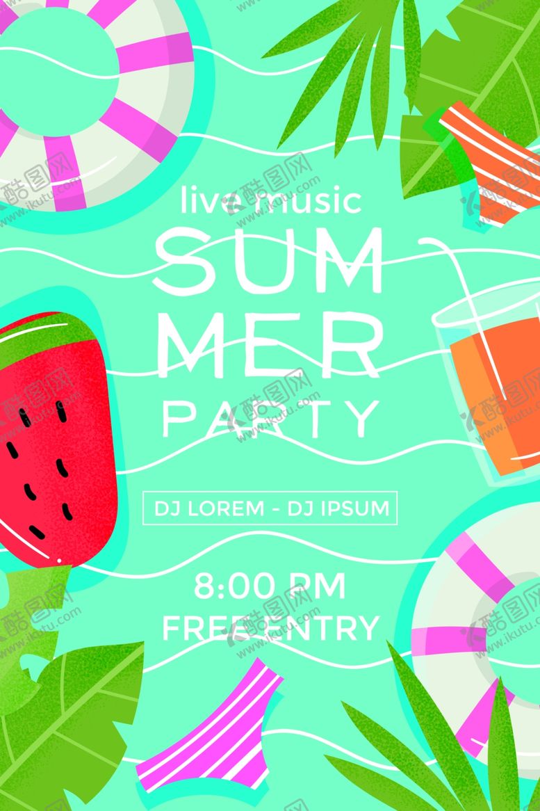 编号：14363210011021294989【酷图网】源文件下载-夏日海报