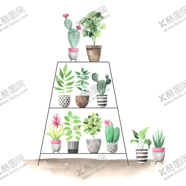编号：53998606270217429811【酷图网】源文件下载-绿色家庭植物