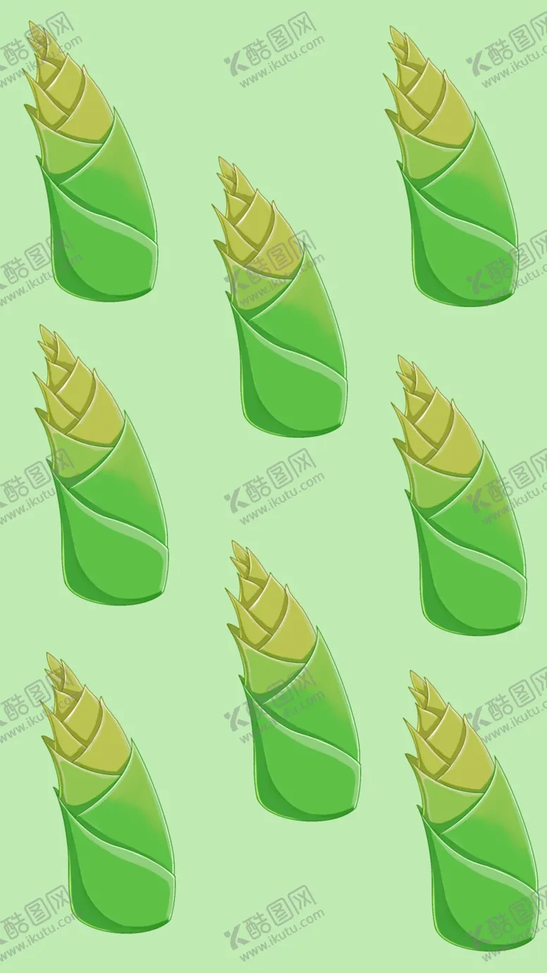 编号：18836601250838395401【酷图网】源文件下载-卡通竹笋壁纸