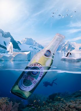 冰爽啤酒海报
