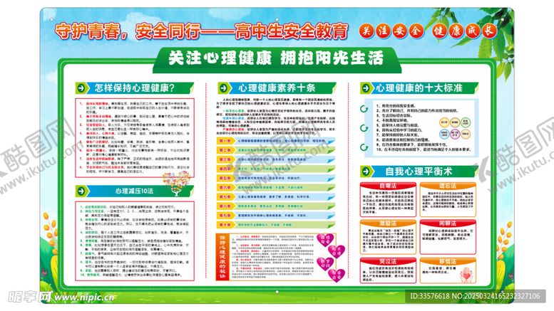 编号：83457403310941473796【酷图网】源文件下载-关注心理健康展板