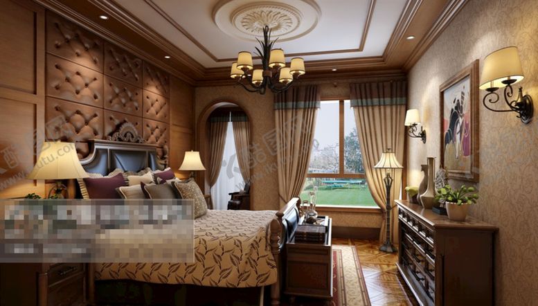 编号：58069810080824209047【酷图网】源文件下载-卧室效果图