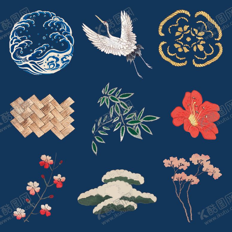 编号：44662209211612367287【酷图网】源文件下载-传统图案集锦