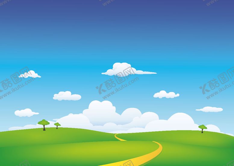 编号：41446910051817531457【酷图网】源文件下载-蓝天白云草地